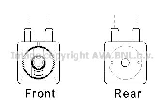 AVA QUALITY COOLING alyvos aušintuvas, automatinė transmisija CN3287